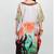 Multicolor digital printed stone work polyester crepe kaftan full- stitched - free size 