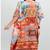 Multicolor digital printed stone work polyester crepe kaftan full- stitched - free size 