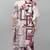 Multicolor digital printed stone work polyester crepe kaftan full- stitched - free size 