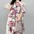 Multicolor digital printed stone work polyester crepe kaftan full- stitched - free size 