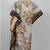 Multicolor digital printed stone work polyester crepe kaftan full- stitched - free size 