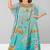 Multicolor digital printed stone work polyester crepe kaftan full- stitched - free size 