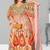 Multicolor digital printed stone work polyester crepe kaftan full- stitched - free size 