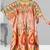 Multicolor digital printed stone work polyester crepe kaftan full- stitched - free size 