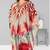 Multicolor digital printed stone work polyester crepe kaftan full- stitched - free size 
