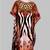Multicolor digital printed stone work polyester crepe kaftan full- stitched - free size 