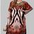 Multicolor digital printed stone work polyester crepe kaftan full- stitched - free size 