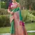 Majestic rama green kanjivaram silk blend saree | bridal heritage collection | limited edition