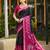 Black pochampalli silk blend saree | traditional wedding & festive wear saree