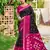 Black pochampalli silk blend saree | elegant traditional wedding & festive wear saree
