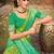 Pista green pochampalli silk blend saree | elegant traditional wedding & festive wear saree