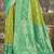 Pista green pochampalli silk blend saree | elegant traditional wedding & festive wear saree