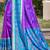 Violet pochampalli silk blend saree | elegant traditional wedding & festive wear saree
