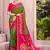 Mehandi green pochampalli silk blend saree | elegant traditional wedding & festive wear saree
