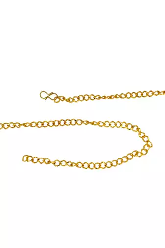 Gold plated multicolor floral design kamarbandh