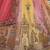 pink thread embroidered silk lehenga set choli with dupatta