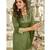 Leaf green shimmer silk full stitched sharara suits