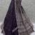 purple dori embroidered satin lehenga set choli with dupatta