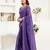 Purple linen geomatric   printed ready to wear saree