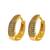 Gold plated american diamond huggie hoop earrings