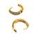 Gold plated american diamond huggie hoop earrings