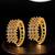 Gold plated anti tarnish american diamond hoop earrings