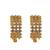 Gold plated anti tarnish american diamond hoop earrings