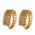 Gold plated anti tarnish american diamond hoop earrings