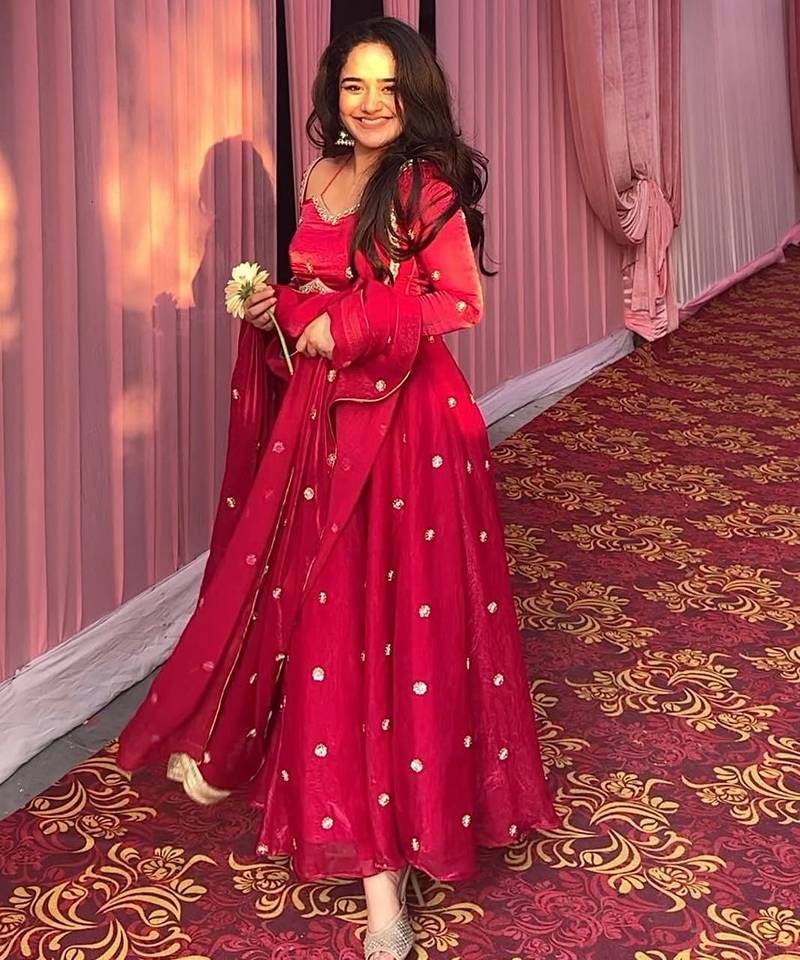 Red silk embroidered Suit Set