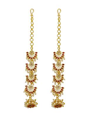 Gold plated multi layer earrings 2