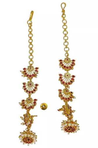 Gold plated multi layer earrings