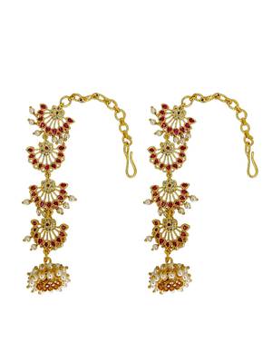 Gold plated multi layer earrings 4