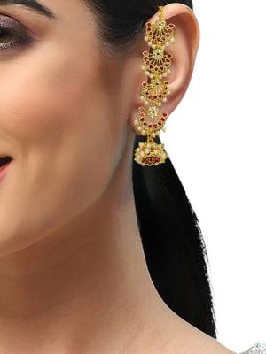 Gold plated multi layer earrings 5
