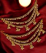 Gold plated layered ear chain