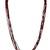 Gold plated maroon beads multi layer necklace and chain