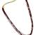 Gold plated maroon beads multi layer necklace and chain