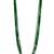 Gold plated green beads multi layer necklace and chain