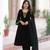 Black Velvet 3 Pc Anarkali with Beautiful Gotta Lace Work 