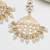 Abhika creations gold-toned pearl chandbali earrings with kundan detailing