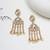 Abhika creations mirror-work statement dangler earrings with pearl fringe