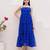 Blue color georgette fabric beautiful girlie gown for stylish college looks