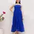Blue color georgette fabric beautiful girlie gown for stylish college looks