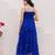 Blue color georgette fabric beautiful girlie gown for stylish college looks