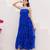 Blue color georgette fabric beautiful girlie gown for stylish college looks