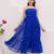 Blue color georgette fabric beautiful girlie gown for stylish college looks