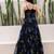 Black color georgette fabric beautiful girlie gown for stylish college looks