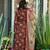 Wine color beautiful printed muslin fabric readymade palazzo dress