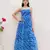 Blue color georgette fabric beautiful girlie gown for stylish college looks