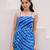 Blue color georgette fabric beautiful girlie gown for stylish college looks