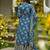 Firozi color beautiful printed muslin fabric readymade palazzo dress